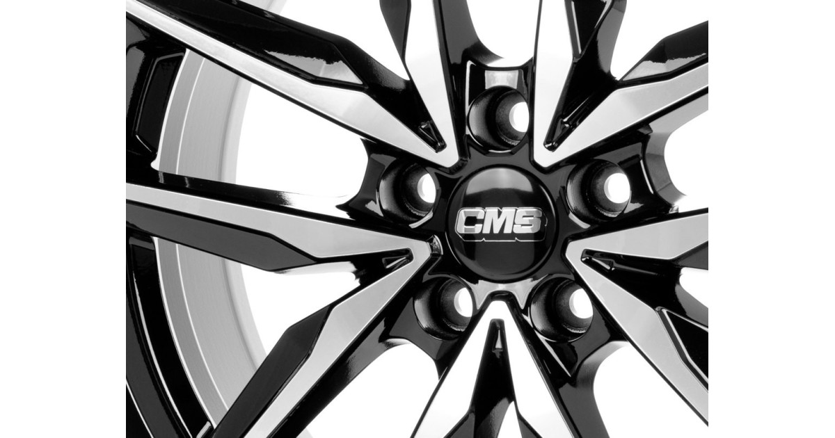 Jante ALU, CMS C28 Diamant Noir Brillant, 7X17 5/ 108 ET48, Alésage 65.1