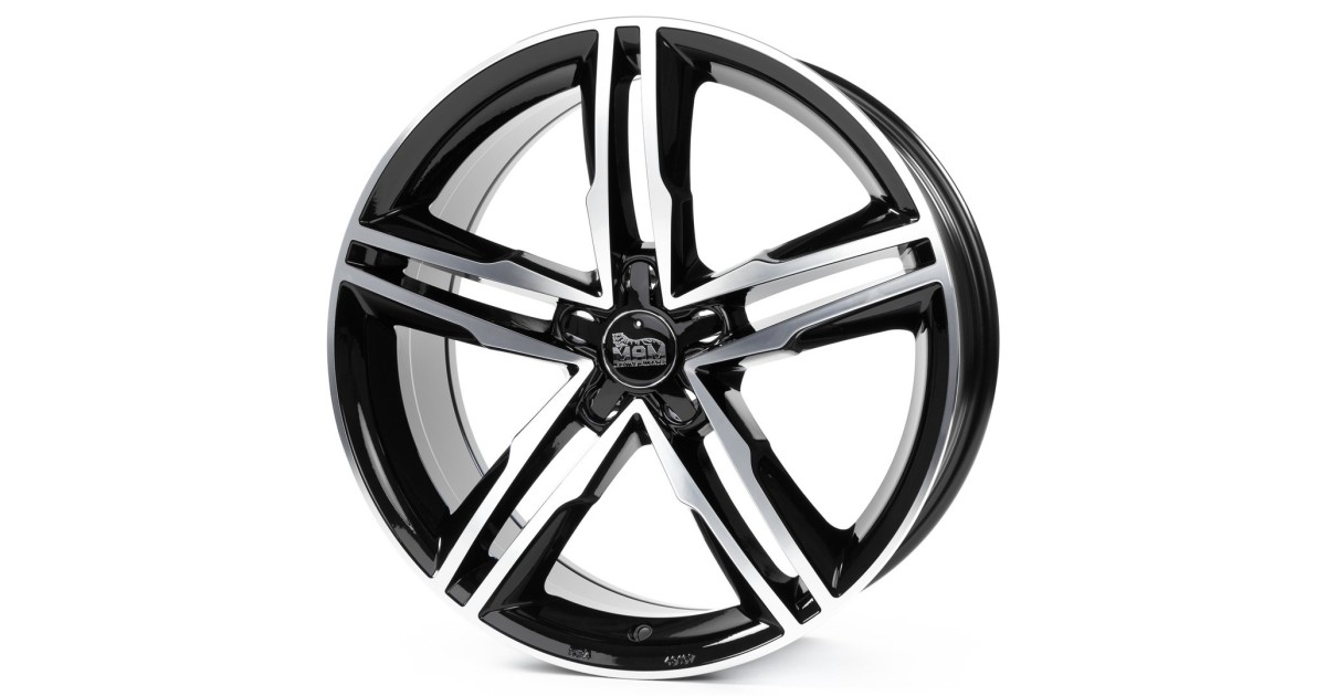 MAM A1 BLACK FRONT POLISH 8x18 5/112 ET30 Alésage 66,6