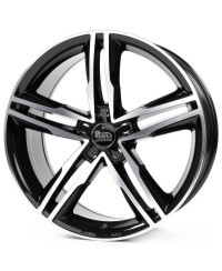 MAM A1 BLACK FRONT POLISH 8x19 5/112 ET30 Alésage 66,6