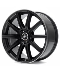 KESKIN KT16 Dynamic MATT BLACK LIP POLISH 8,5x19 5/112 ET30 Alésage 66,6
