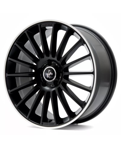 KESKIN KT15 Speed MATT BLACK LIP POLISH 8,5x19 5/112 ET45 Alésage 66,6
