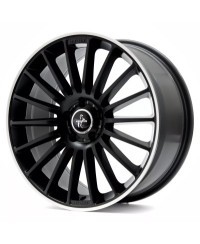 KESKIN KT15 Speed MATT BLACK LIP POLISH 8,5x19 5/112 ET45 Alésage 66,6