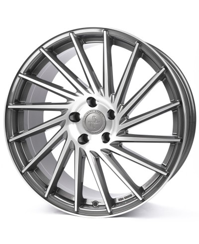 KESKIN KT17 Hurricane PALLADIUM FRONT POLISH 8x18 5/112 ET45 Alésage 72,6