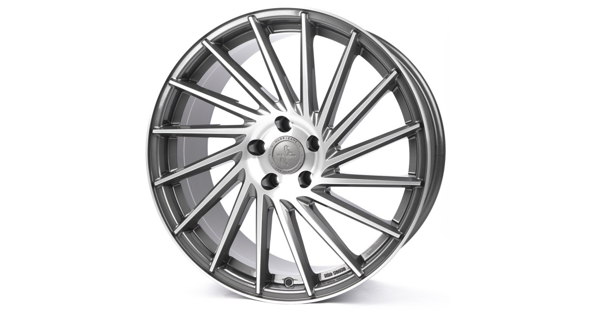 KESKIN KT17 Hurricane PALLADIUM FRONT POLISH 8x18 5/112 ET45 Alésage 72,6