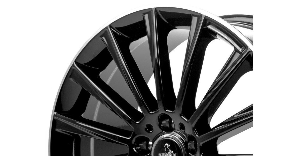 KESKIN KT18 Turbo BLACK LIP POLISH 8x18 5/112 ET30 Alésage 72,6