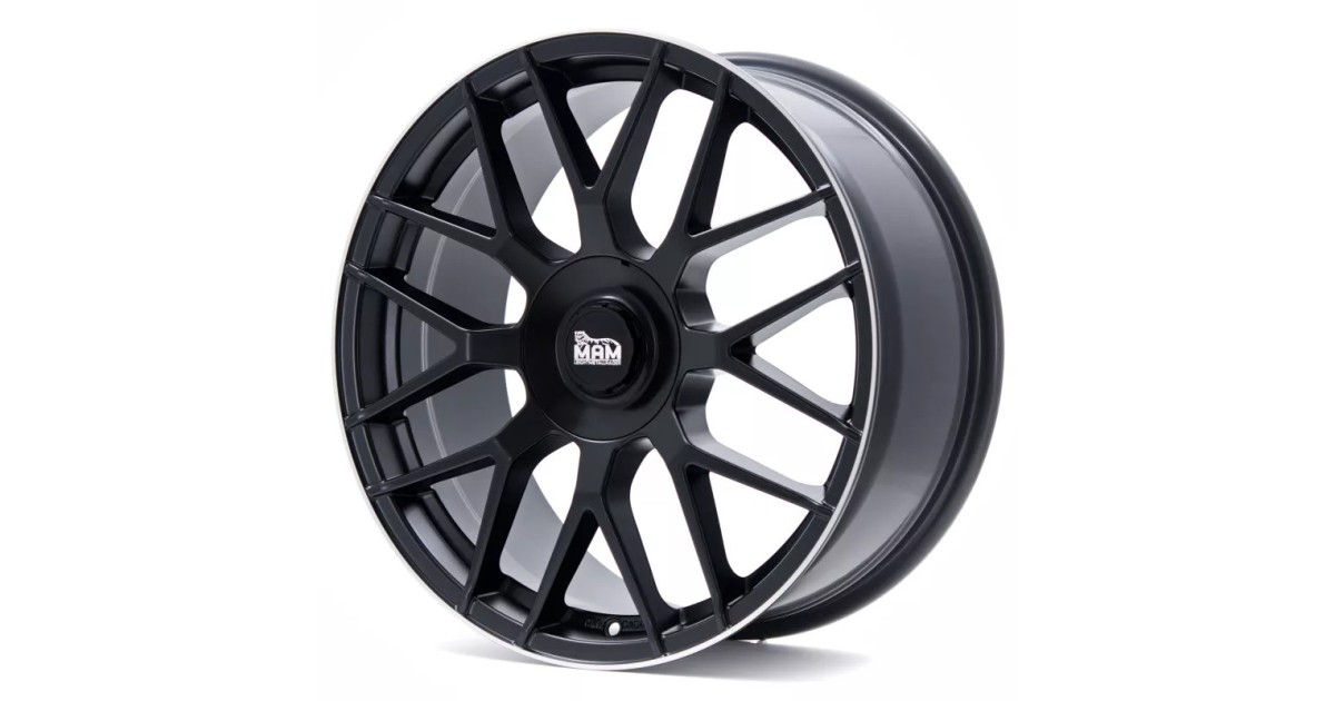 MAM GT1 MATT BLACK LIP POLISH 8x18 5/ 100 + 112 , ET45 , Alésage 66,6