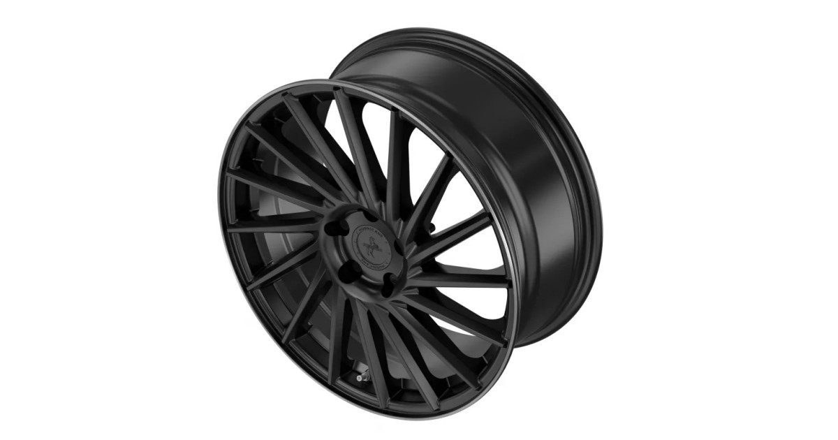 KESKIN KT17 Hurricane MATT BLACK LIP POLISH 8x18 5/112 ET45 Alésage 72,6