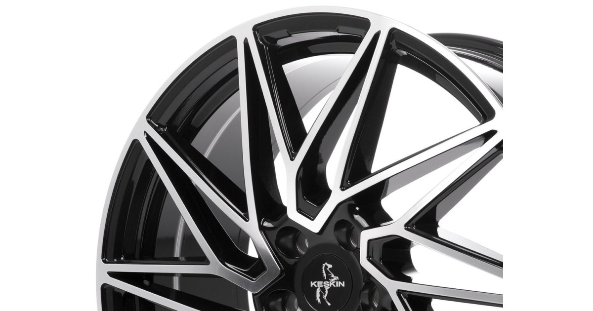 KESKIN KT20 Future BLACK FRONT POLISH  8,5x19 5/114,3 ET40 Alésage 72.6