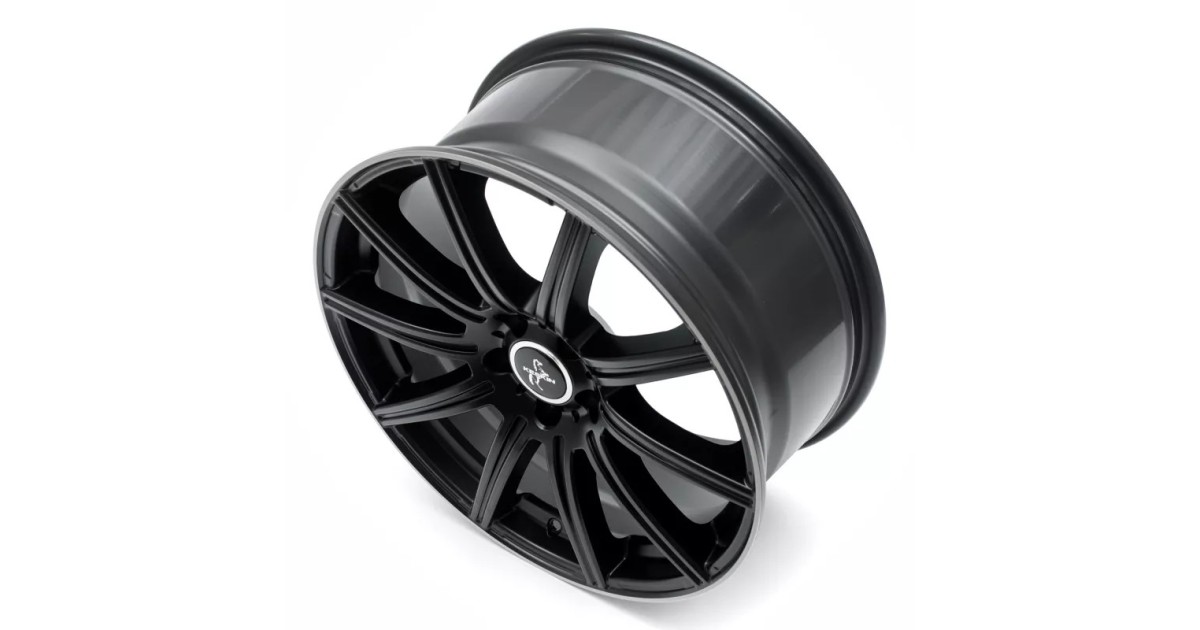 KESKIN KT16 Dynamic MATT BLACK LIP POLISH 8x18 5/112 ET30 Alésage 66,6