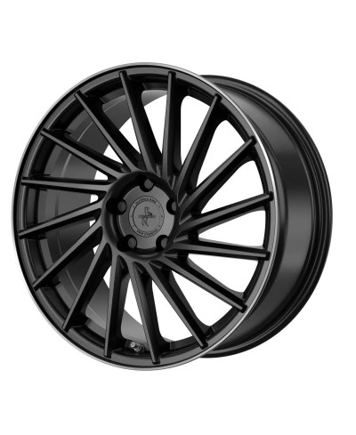 KESKIN KT17 Hurricane MATT BLACK LIP POLISH 8,5x19 5/112 ET30 Alésage 72,6