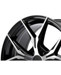 KESKIN KT19 Angel BLACK FRONT POLISH 8x18 5/112 ET45 Alésage 72,6
