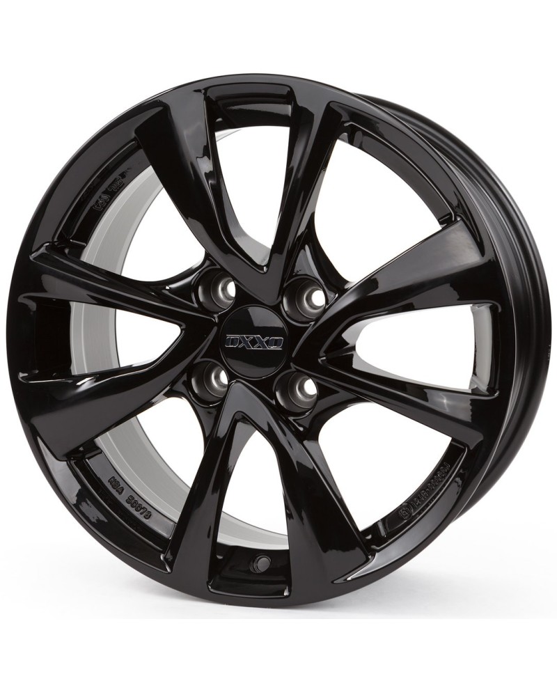Jante Alu OXXO OBERON 4 BLACK (OX07) 6x15 4x108 ET45 , Alésage 63.4