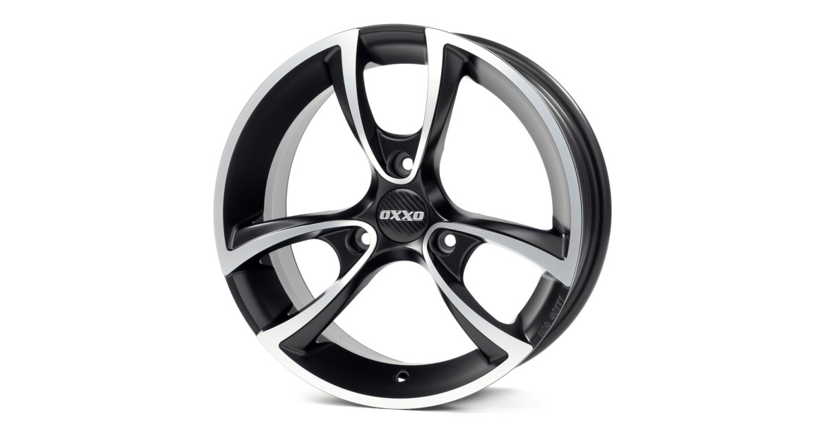 Jante Alu OXXO  TRIAS BLACK (RG18) Matt Black Polished 5x15 3x112 ET20 , Alésage 57.1