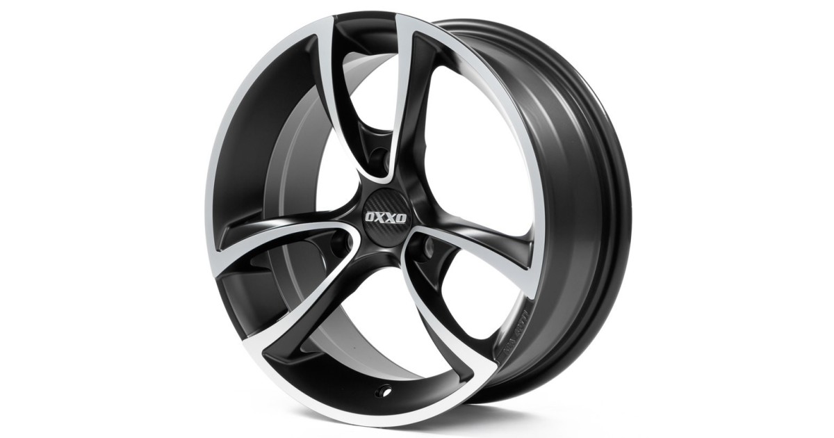 Jante Alu OXXO  TRIAS BLACK (RG18) Matt Black Polished 5x15 3x112 ET20 , Alésage 57.1