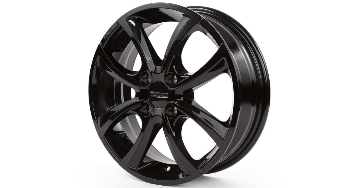 Jante Alu OXXO TELESTO GLOSSY BLACK (OX10) 5,5x15 4x100 ET36 , Alésage 60.1