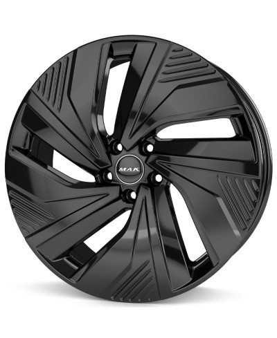 Jante Alu MAK ELECTRA GLOSS BLACK  7x19 5x108 ET47,5 , Alésage 63.4