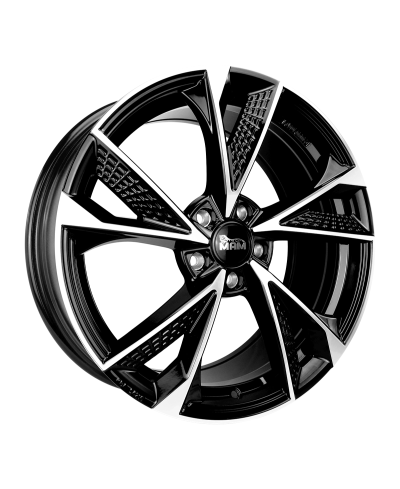 Jante ALU, MAM RS6 BLACK FRONT POLISH 8X18 5/120 ET35, Alésage 72.6