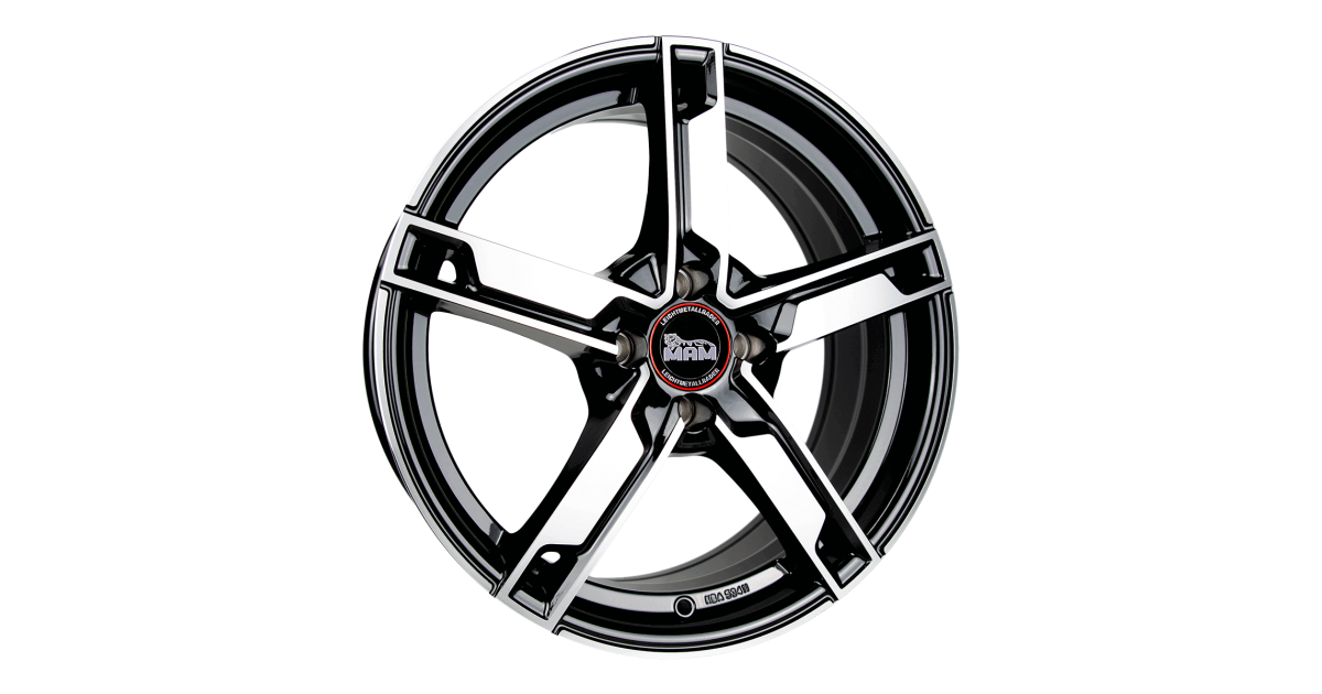 Jante ALU, MAM W4 BLACK FRONT POLISH 7X17 4/108 ET35, Alésage 63.4