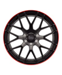 MAM GT1 MATT BLACK LIP RED 8,5x19 5/ 100 +112 , ET45 , Alésage 66,6