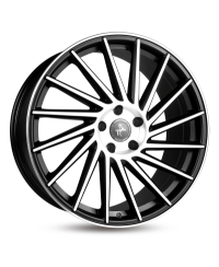 KESKIN KT17  Hurricane MATT BLACK FRONT POLISH 9,5x21 5/120 ET38 Alésage 74,1