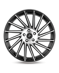 KESKIN KT17  Hurricane MATT BLACK FRONT POLISH 9,5x21 5/120 ET38 Alésage 74,1