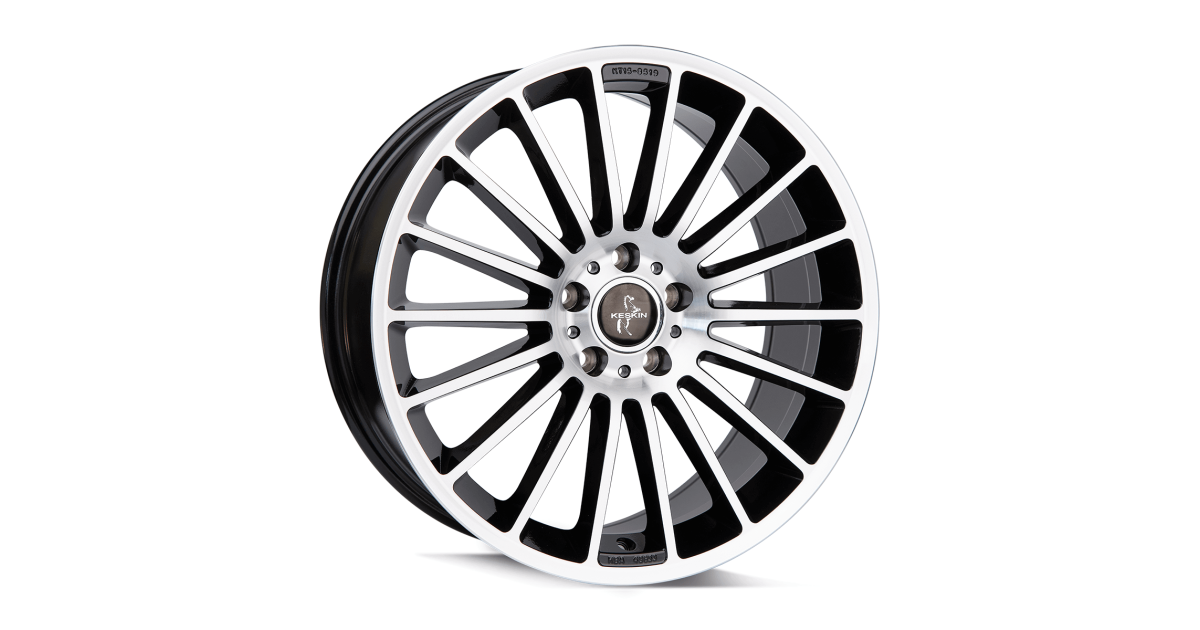 KESKIN KT15 Speed BLACK FRONT POLISH 7x17 5/112 ET48 Alésage 66,6