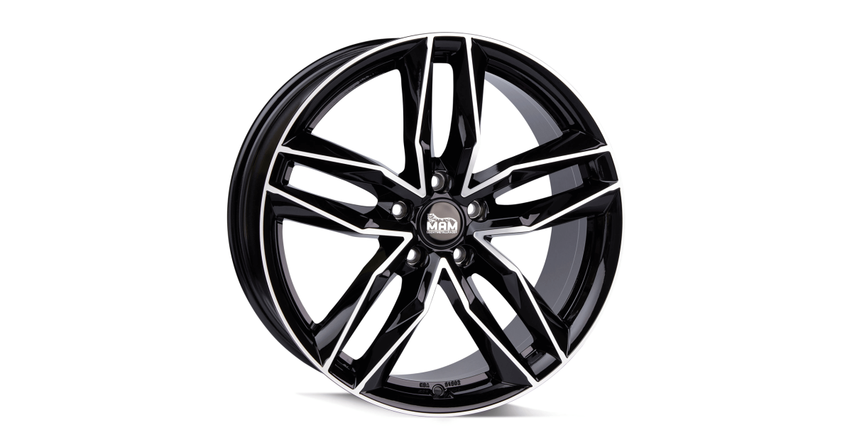 MAM RS3 Black front polish 8,5x20 5/ 112 ET45 , Alésage 66,6