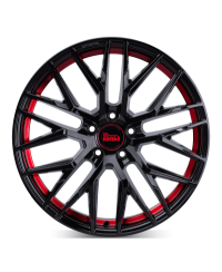 MAM RS4 BLACK PAINTED RED INSIDE 8,5x19 5/120 ET35 Alésage 72,6