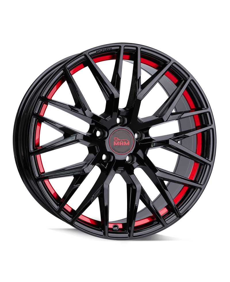 MAM RS4 BLACK PAINTED RED INSIDE 8,5x20 5/112 ET45 ,Alésage 72,6