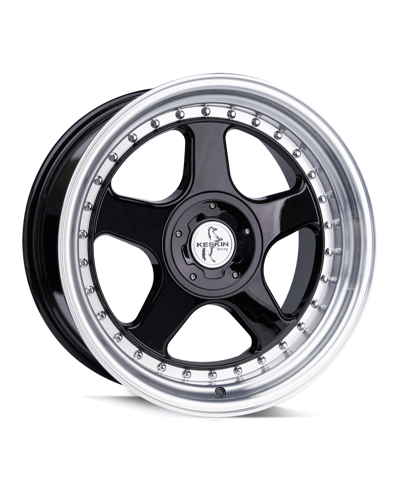 KESKIN KT1 BLACK LIP POLISH 10x18 5/112+120 ET18 Alésage 76.9