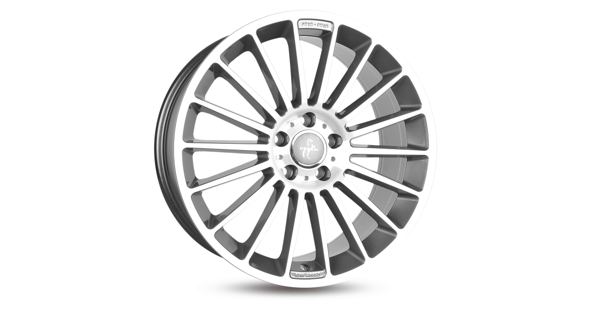 KESKIN KT15 Speed PALLADIUM FRONT POLISH 8x18 5/112 ET45 Alésage 66,6
