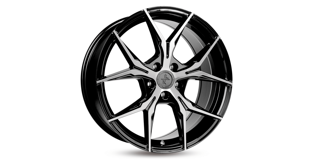 KESKIN KT19 Angel BLACK FRONT POLISH 8x18 5/112 ET30 Alésage 72,6