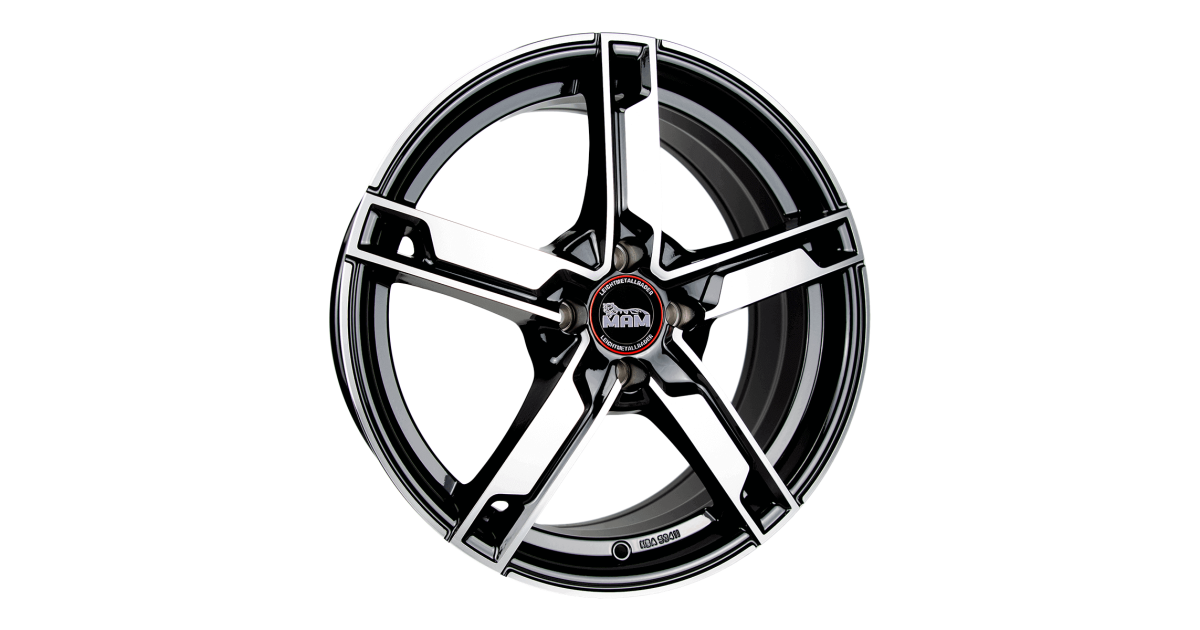MAM W4 BLACK FRONT POLISH 6,5x16 5/112 ET48 Alésage 66,6