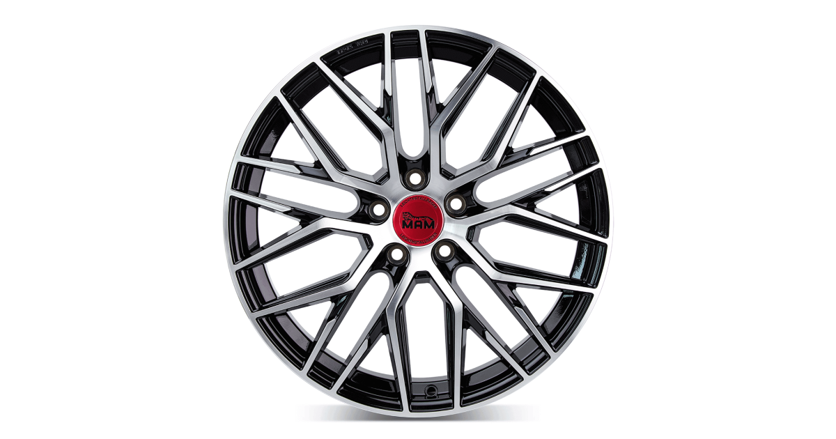 MAM RS4 BLACK FRONT POLISH 8,5x20 5/114,3 ET45 Alésage 72,6