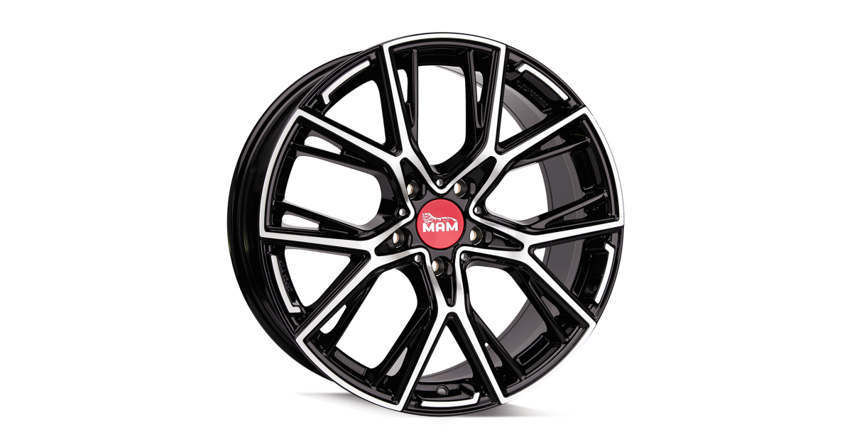 MAM B4 BLACK FRONT POLISH 8,5x19 5/112 ET45 Alésage 72,6