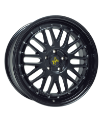 KESKIN KT22 Retro MATT BLACK PAINTED 8,5x19 5/112 ET45 Alésage 72,6