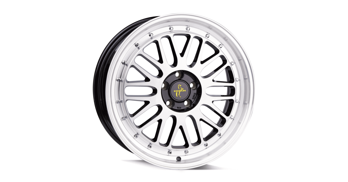 KESKIN KT22 Retro BLACK FRONT POLISH 8,5x19 5/112 ET30 Alésage 72,6