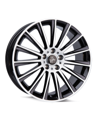 KESKIN KT18 Turbo BLACK FRONT POLISH 7x17 5/108 ET48 Alésage 72,6