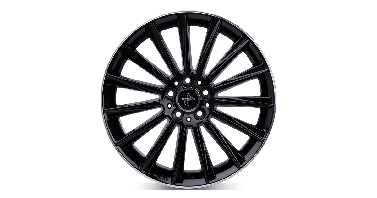 KESKIN KT18 Turbo BLACK LIP POLISH 7x17 5/108 ET48 Alésage 72,6