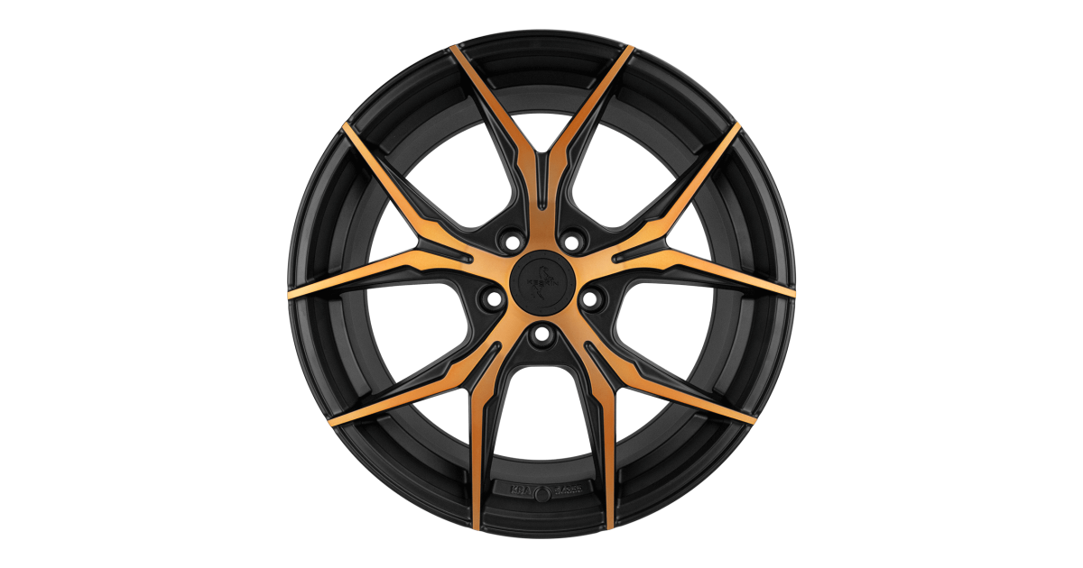 KESKIN KT19N MATT BLACK FRONT COPPER 8,5x19 5/112 ET30 Alésage 72.6