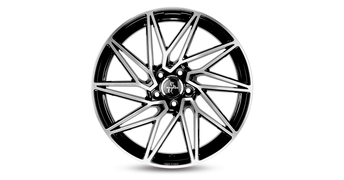 KESKIN KT20 Future BLACK FRONT POLISH  8x18 5/112 ET45 Alésage 72,6