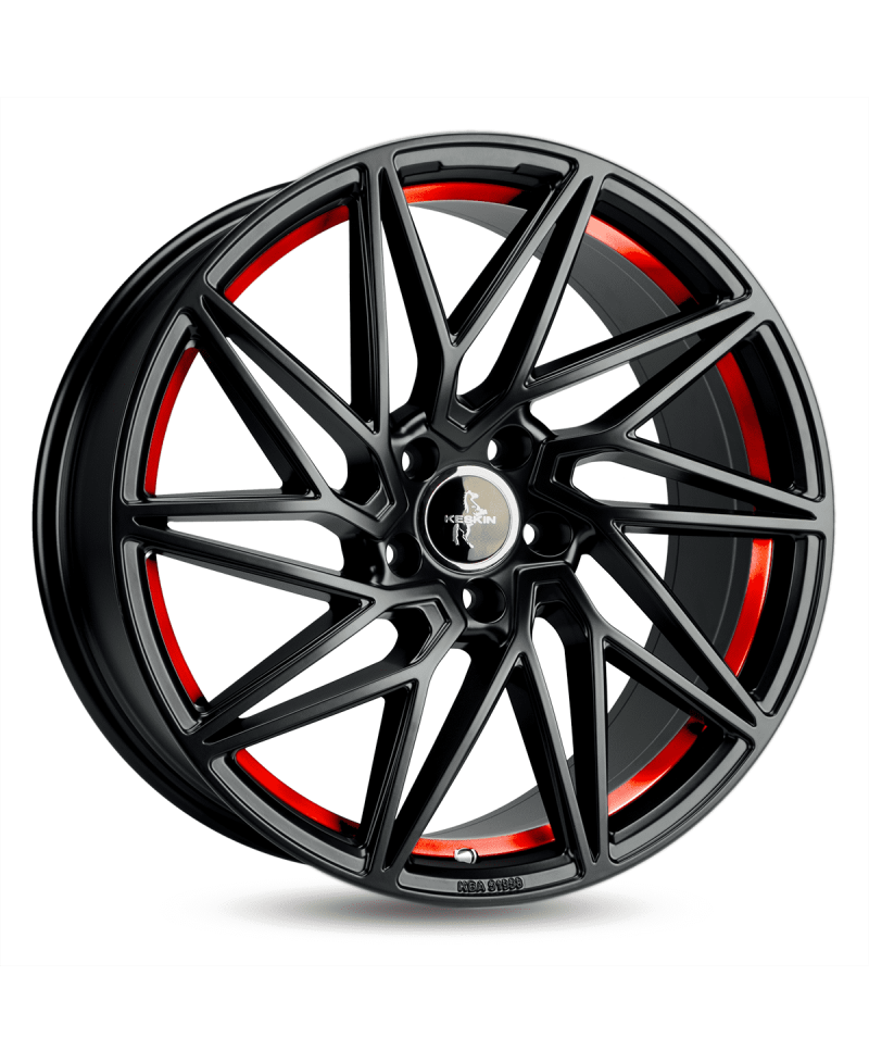 KESKIN KT20 Future MATT BLACK RED INSIDE 8,5x19 5/120 ET35 Alésage 72,6