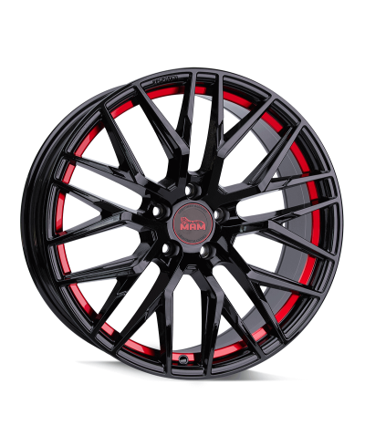 MAM RS4 BLACK PAINTED RED INSIDE 8,5x20 5/108 ET45 Alésage 72,6