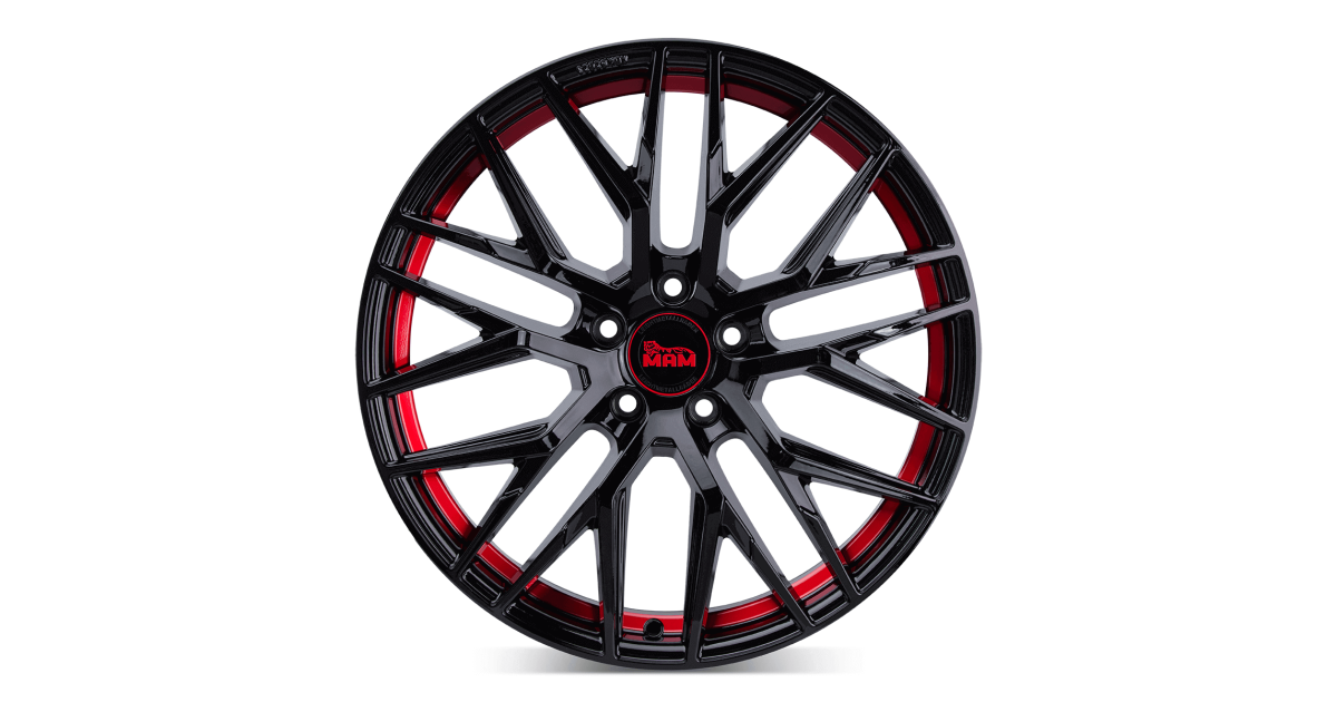 MAM RS4 BLACK PAINTED RED INSIDE 8,5x20 5/108 ET45 Alésage 72,6