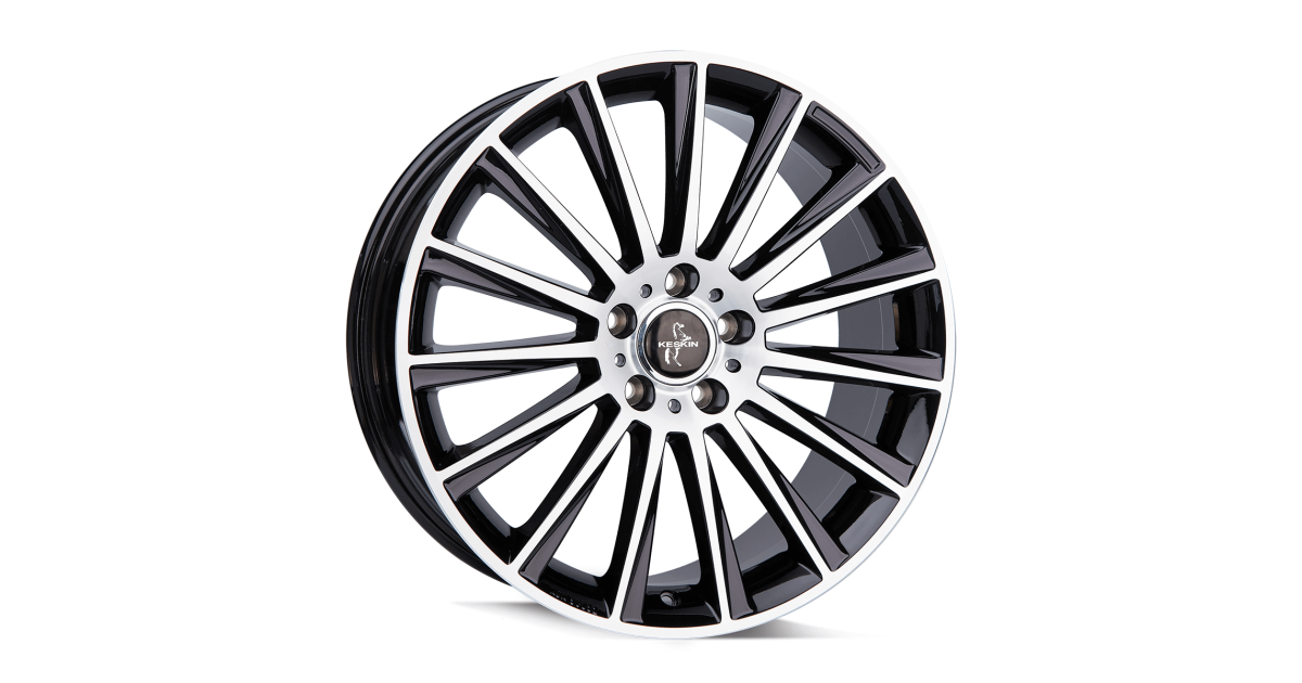 KESKIN KT18 Turbo BLACK FRONT POLISH 8,5x19 5/112 ET30 ,Alésage 72,6