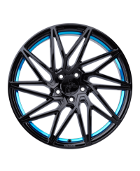 KESKIN KT20 Future BLACK PAINTED BLUE INSIDE 8,5x20 5/112 ET45 Alésage 72,6