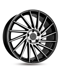 KESKIN KT17 Hurricane  BLACK FRONT POLISH 9,5X21 5/120 ET38 Alésage 74,1