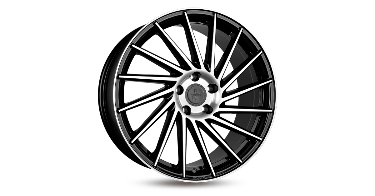 KESKIN KT17 Hurricane  BLACK FRONT POLISH 9,5X21 5/120 ET38 Alésage 74,1