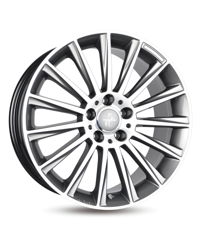 KESKIN KT18 Turbo PALLADIUM FRONT POLISH 7x17 5/112 ET38 Alésage 66,6