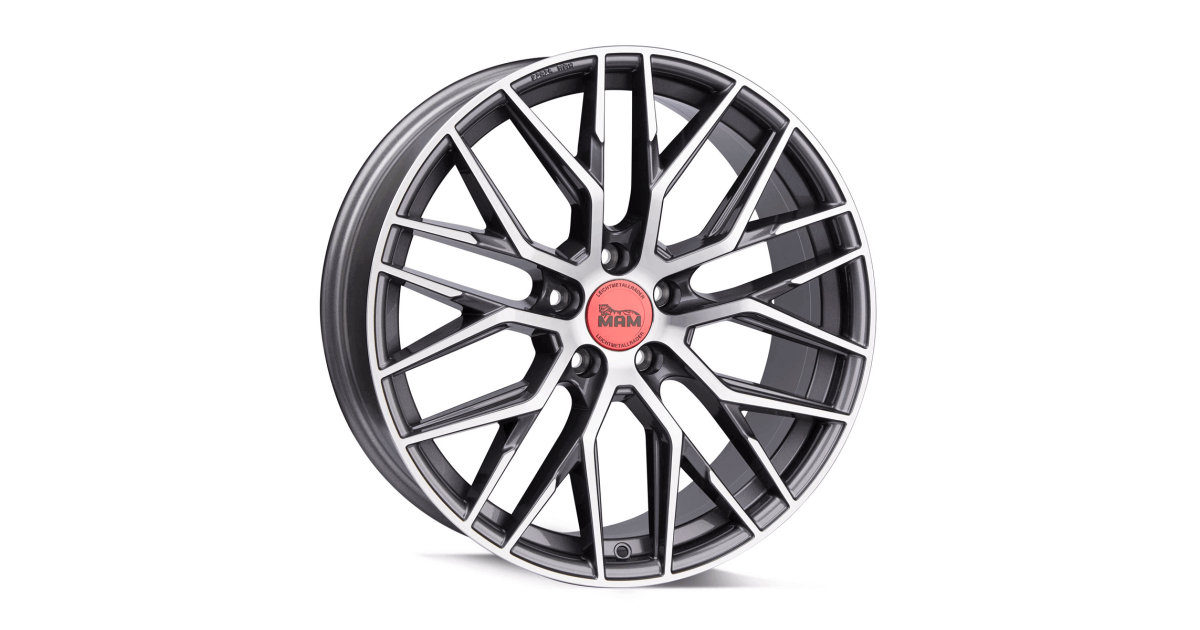 MAM RS4 PALLADIUM FRONT POLISH 7,5x17 5/108 ET45 Alésage 72,6